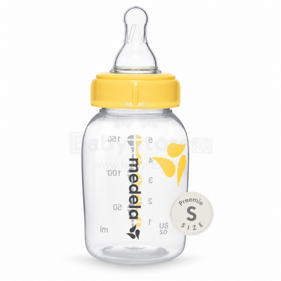 Medela Bottle S size Art. 200.0598 Бутылочка с силиконовой Preemie соской для кормления, размер S медленный поток, 150 мл