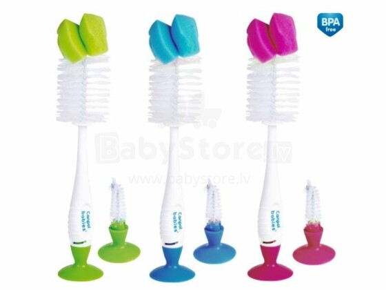 Canpol Babies Art. 56/122 Bottle and teat brush 2 in 1 cat. No. 2/413