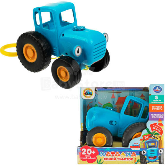 Umka Art.HT848 Ar baterijām darbināma rotaļlieta "ZILAIS TRAKTORS" stāstu šķirotājs ietver 20 dziesmas, pasakas un mīklas.(krievu valoda)