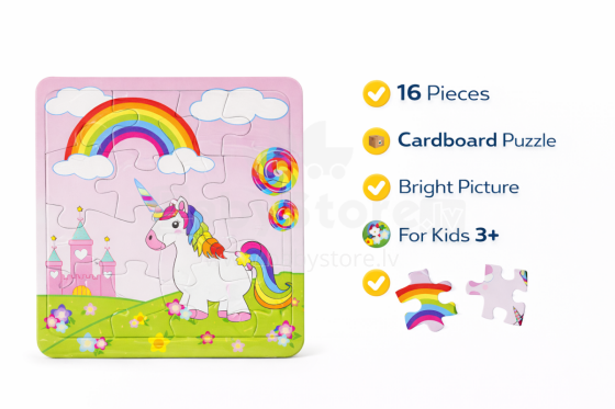 Happy Toys Mini Puzzle   Art.7358 Mini Puzzle 16gb.