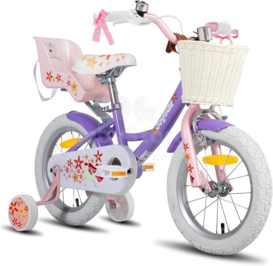 Joystar Kids Bike Wheels Collas 14'  Art.72709 Violet Bērnu divritenis (velosipēds) ar palīgriteņiem