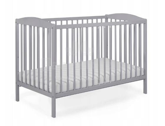 Kiddos Tomi Art.73244 Grey Bērnu koka gulta 120x60cm