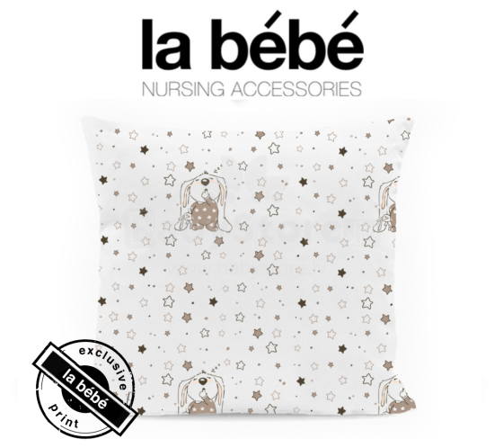 La Bebe Cotton Art.73401 Zuikiai Grikių pagalvė su medvilnine danga 40x40 cm