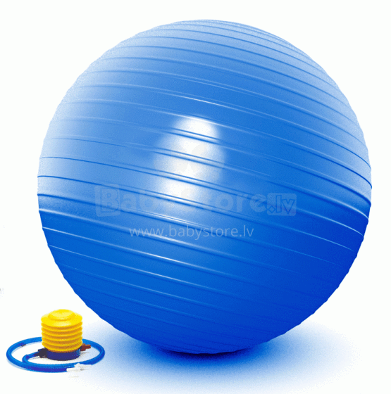 „Frogeez ™“ gimnastikos „Fitball“ menas. L20075 „Blue Fitness“, joga, sporto salės kamuolys, 65 cm