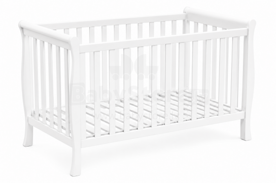 Elf Bed Gardenia  Art.74239 White  bērnu koka gulta 120x60cm