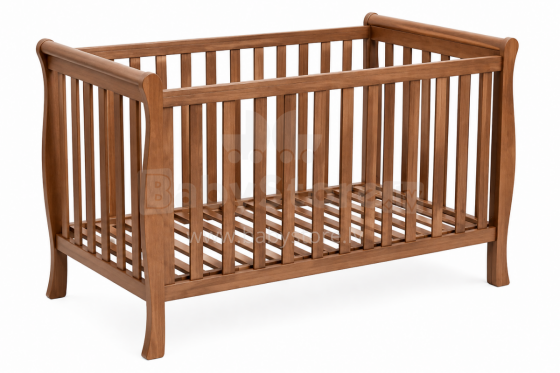 Elf Bed Gardenia  Art.74240 Nut  bērnu koka gulta 120x60cm