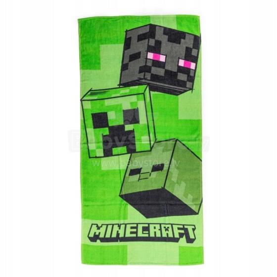 Carbotex Beach Towel Minecraft Art.MC24521014-R Bērnu mīksts dabīgas kokvilnas dvielis 70х140cm