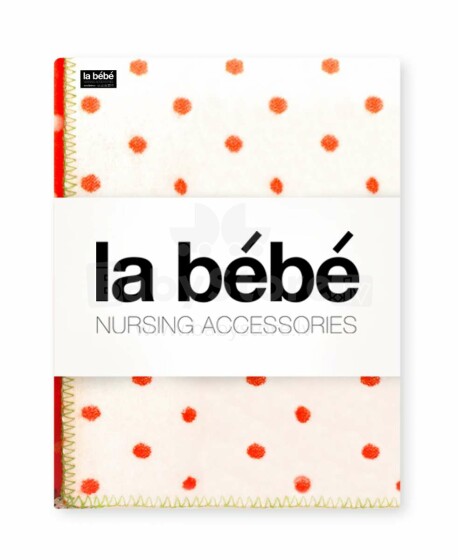 La Bebe™ Strawberry Natural Lambswool Baby blanket Dots 100х70 cm