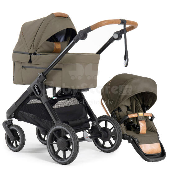 Emmaljunga Sento Max Art.79015 Olive  Ratiņi divi vienā