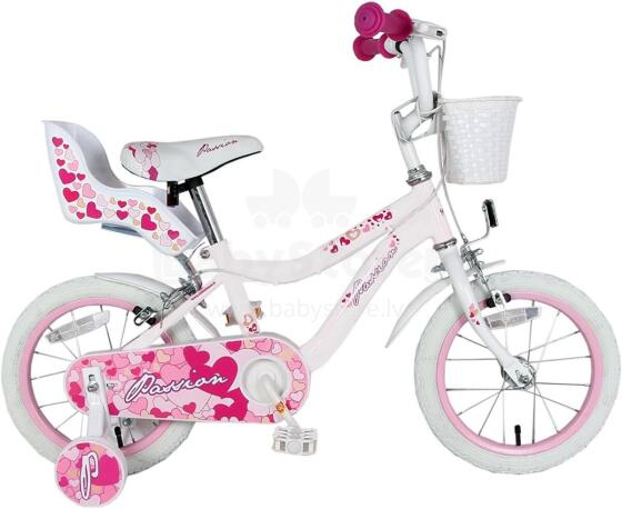 Kids Bike Wheels Collas 12' Pink Art.8059  Bērnu divritenis (velosipēds) ar palīgriteņiem