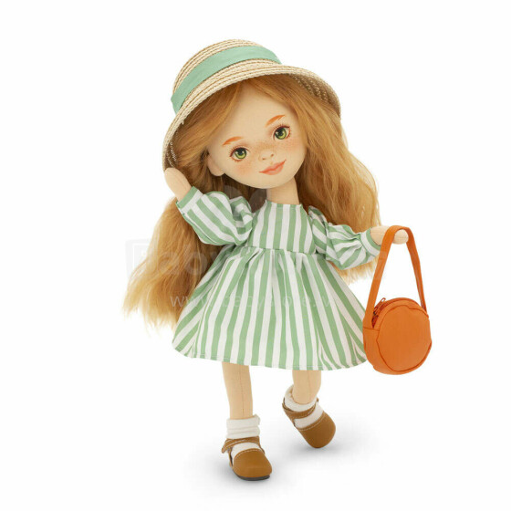 Orange Toys Sweet Sisters Sunny in a Striped Dress Art.SS02-20 Mīkstā rotaļlieta Lelle Sunny strīpainā kleitiņā (32cm)