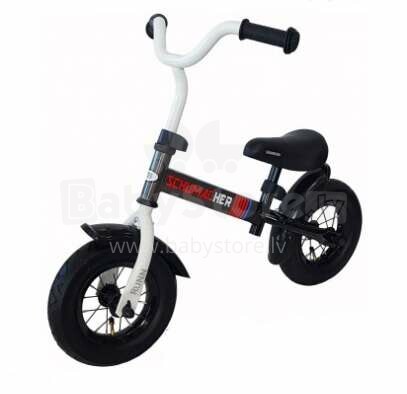 Aga Design Schumacher Kid Runn Air Art.HP-856 Black Детский велосипед - бегунок с металлической рамой и надувными колёсами