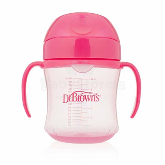 Dr.Browns minkštas snapelis rožinis. TC61003-INTL butelis su minkštu snapeliu, 180ml