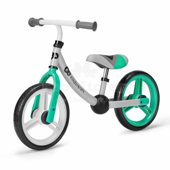 KinderKraft  2Way Next Art.KR2WAY00GRE0000 Light Green Детский велосипед - бегунок с металлической рамой