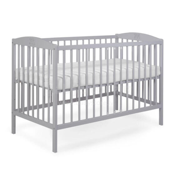 La Bebe™ Kids Wood Cot Tomi 7 Art.92445 Grey Детская деревянная кроватка 120x60см