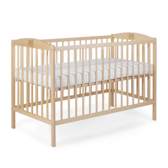 La Bebe™ Kids Wood Cot  Tomi 7 Art.92461 Natural Children's wooden crib 120x60 cm