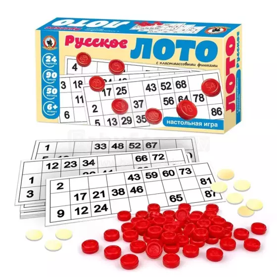 Russian Bingo Game  Art.5214018 Galda spēle Krievu loto
