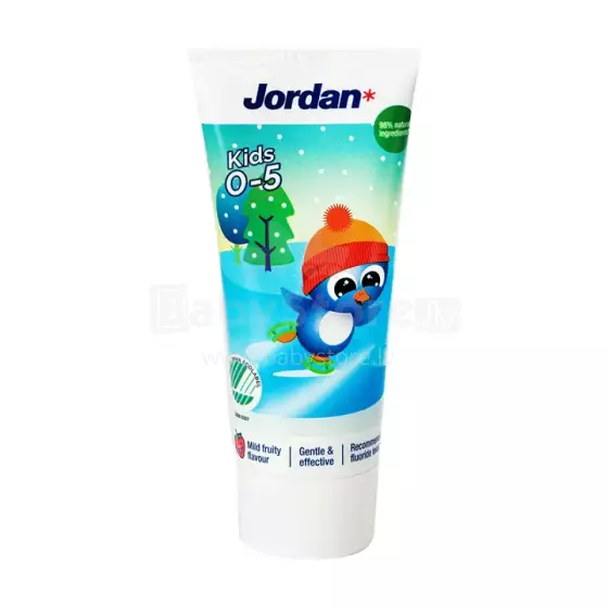 Jordan Kids Toothpaste Art.96311  Детская укрепляющая зубная паста для детей от 0-5 лет  ,50мл
