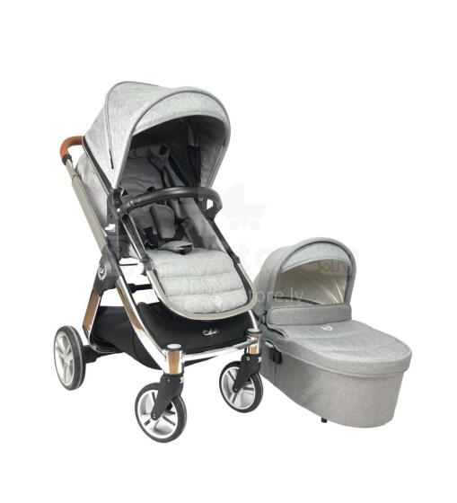 Arrue Ixo 2 Art.96638 Star Grey Baby stroller with cradle