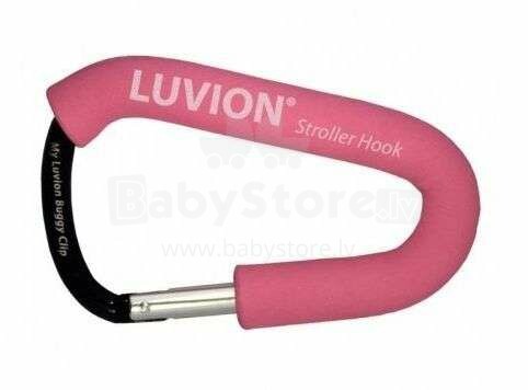Luvion Stroller Hook Pink  Art.96696 Карабин - держатель для сумок на ручку коляски
