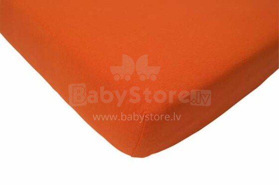 Jollein Cotton Orange Art.510-565-00018 простынь на резиночке 70x140cм