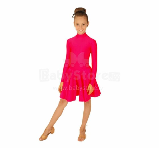 Sport Dance Art.98138 Įvertinimo standartinė šokių mergaičių suknelė ilgomis rankovėmis