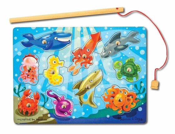 Melissa&Doug Magnetic Fish Art.13778  Деревянная развивающая игрушка на магнитах