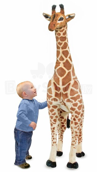 Melissa&Doug Stuffed Giraffe Art.12106 Augstvērtīga mīksta plīša rotaļlieta