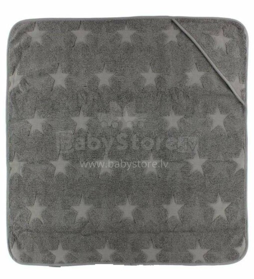 Smallstuff Baby Towel Grey Art.72001-02  Kapuutsiga fliisist rätik (85x85 sm)