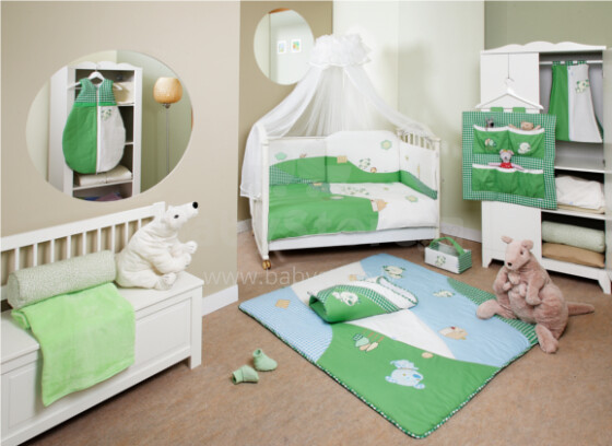 FERETTI - Bērnu gultas veļas komplekts 'Dogs Green Prestige' SESTETTO 6