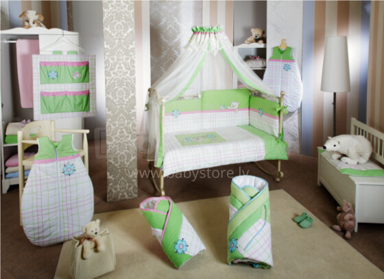 FERETTI - Bērnu gultas veļas komplekts   'Bella Lime Premium' TERZETTO 3 'Bella Lime Premium' TERZETTO 3