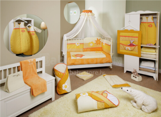 FERETTI -  Bērnu gultas veļas komplekts 'Sun Flower Premium' Quintetto 5 