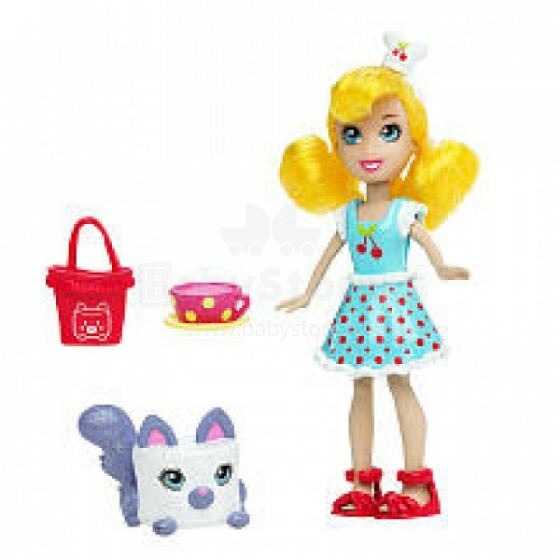 POLLY POCKET CUTANTS DOLL AND PET T1231