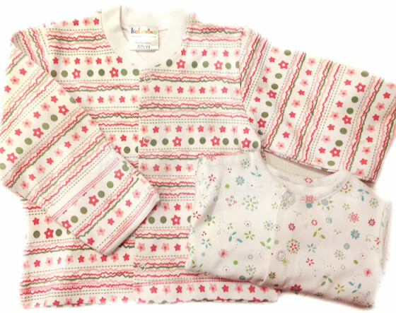 Colorino kūdikių marškinėliai su sagomis iš 100% medvilnės