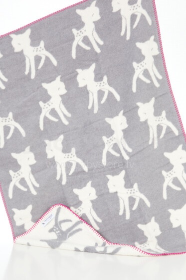 Pasakiškas „Goose Bambi Organic“ natūralios medvilnės antklodė / antklodė vaikams 75x100 cm