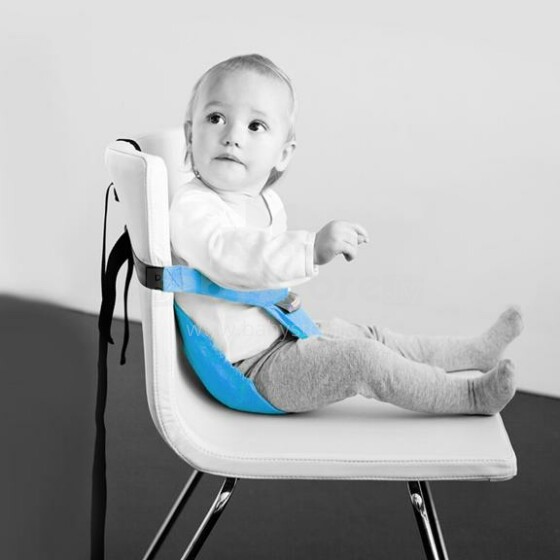 MiniMonkey® Mini Chair Seat Turquoise Мобильный тканевый стульчик для кормления, Сидение Трансформер