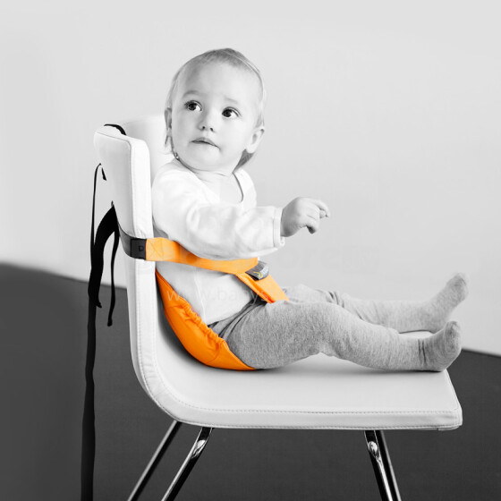 MiniMonkey® Mini Chair Seat Orange Мобильный тканевый стульчик для кормления, Сидение Трансформер