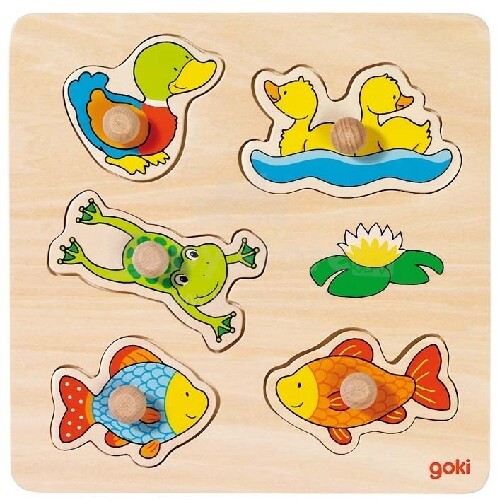 Goki VG57549 Our small opnd, lift out puzzle, goki basic