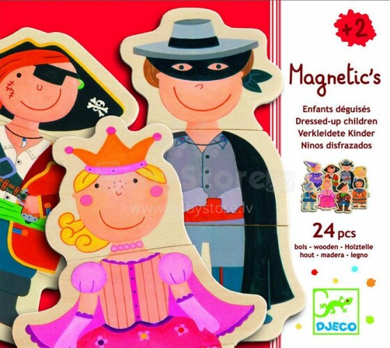 DJECO Koka magnētiņi - Magic Dress'up DJ03112
