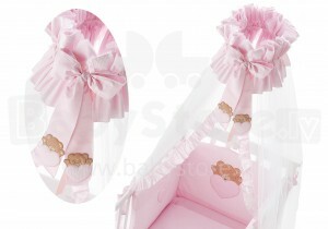 „Erbesi Petit Bebe“ rožinis baldakimas su laikikliu