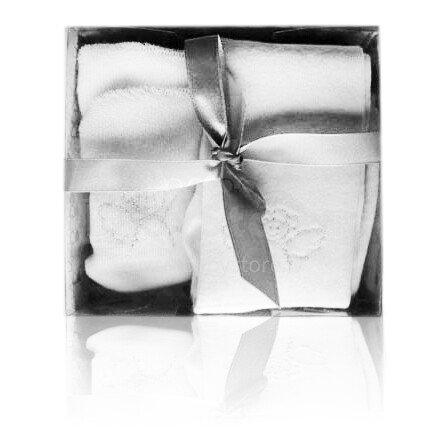 „Kolorino Dewex GiftBox“ stilingos vaikų pėdkelnės su zuikiais dovanų dėžutėje [56/62; 68 / 74cm]