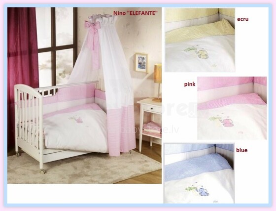 NINO-ESPANA комплект постельного белья Elefante pink Bed Set 5