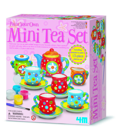 4M mini arbatos rinkinio dažymo rinkinys 00-04541 rinkinys arbatos rinkinys