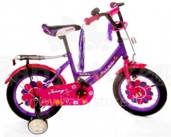 „Baby Mix“ vaikiškas dviratis BMX 7776-16 (rožinis-turkio spalvos) „Fun Bike 16“