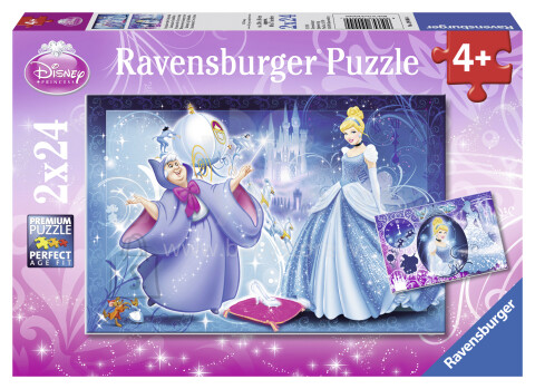 „Ravensburger Puzzle“ 090044V „Disney Princess“ dėlionės 2x24vnt.