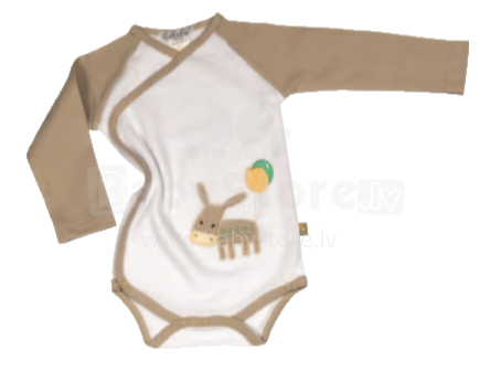 Fashy Baby Art. 11642 Детский бодик с длинным рукавом из чистого хлопка