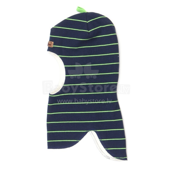 Kivat KIV 446 65-36 Strīpainā cepure-ķivere,tumši zila/zaļa 