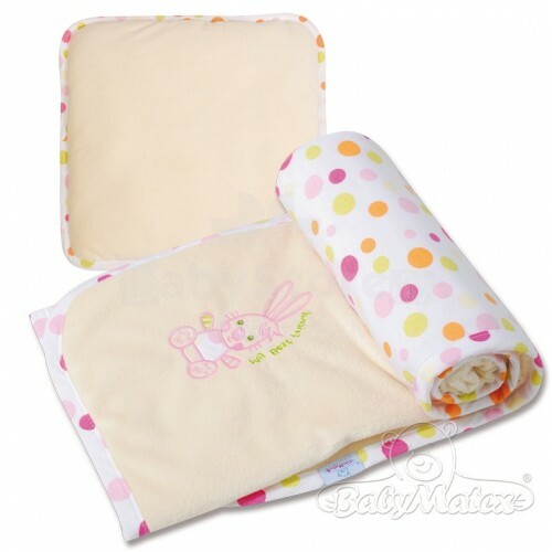 „Baby Matex Best Friends Beige“ kūdikių antklodė / antklodė + pagalvė