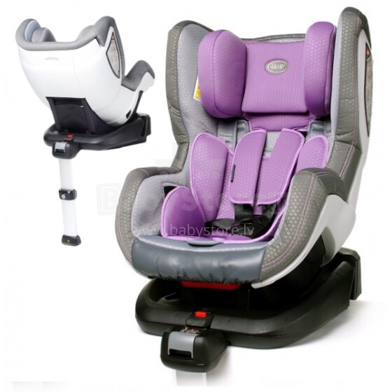 4Baby'17 Neo-Fix  Isofix Purple Bērnu autokrēsliņš no 0-18 kg