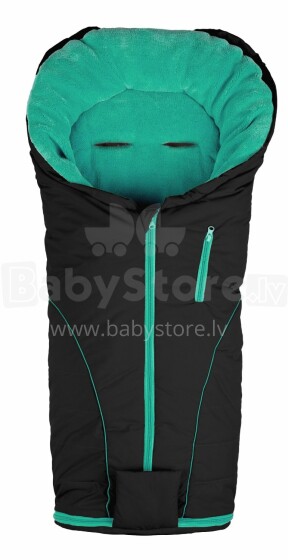 Alta Bebe Art.AL2279C-32 black/green Baby Sleeping Bag Bērnu Ziemas Siltais Guļammaiss